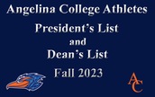 Angelina College Student-Athletes Earn Academic Honors